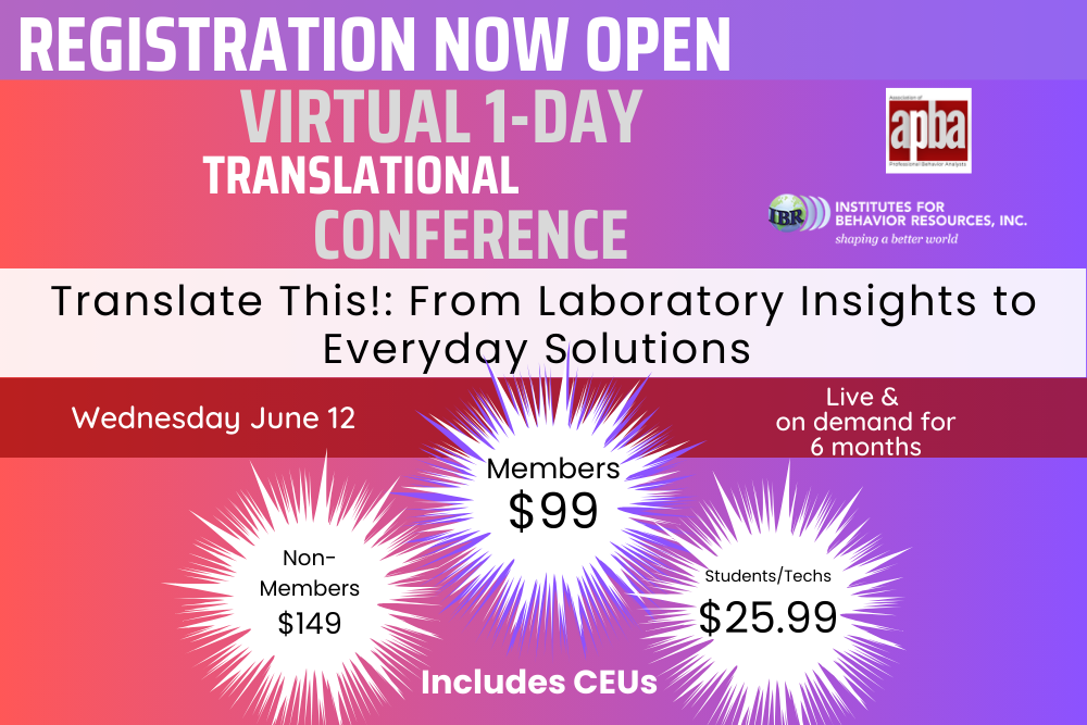 APBA & IBR Translational Conference Registration