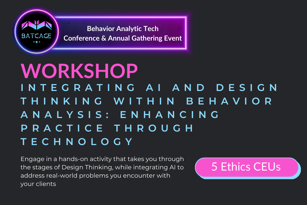 Workshop integrating ai and design thinking within behavior analysis